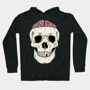 Skull showing Brain Hoodie